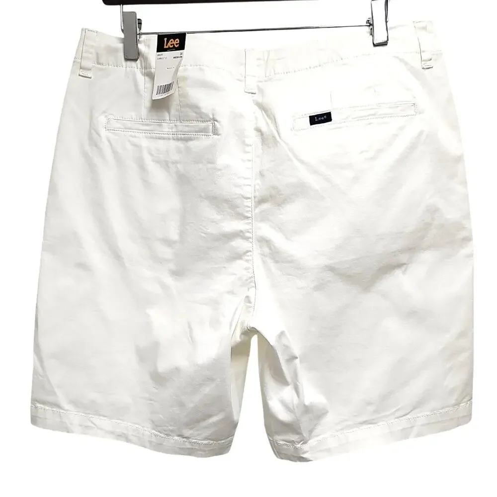 Lee Legendary Style Bermuda Shorts Women's White Mid Rise Size 14 M (NWT) - Picture 7 of 15